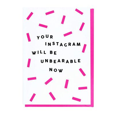 Your Instagram Will Be Unbearable Now - New Baby Card