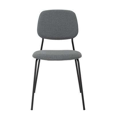 Silla de comedor Corte, gris, poliéster