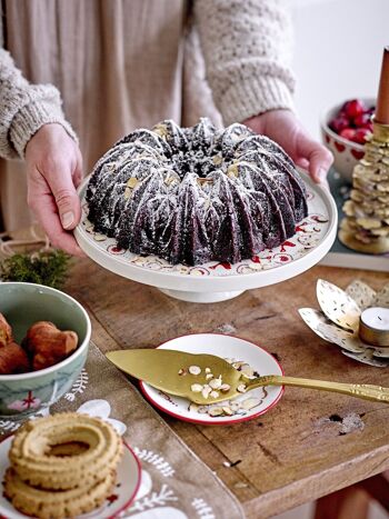 Plateau à gâteau Jolly, rouge, grès 3