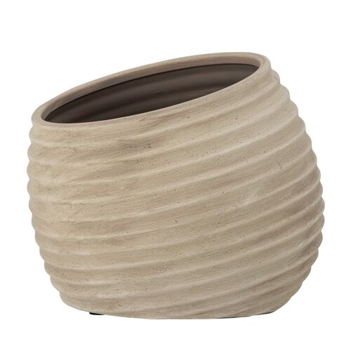 Cimmy Deco Flowerpot, Brown, Terracotta