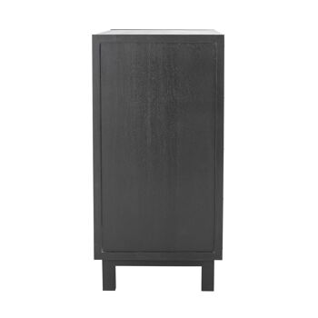 Armoire Trento, Noir, Bois Gmelina 5