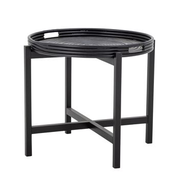 Milli Tray Table, Noir, Rotin 1