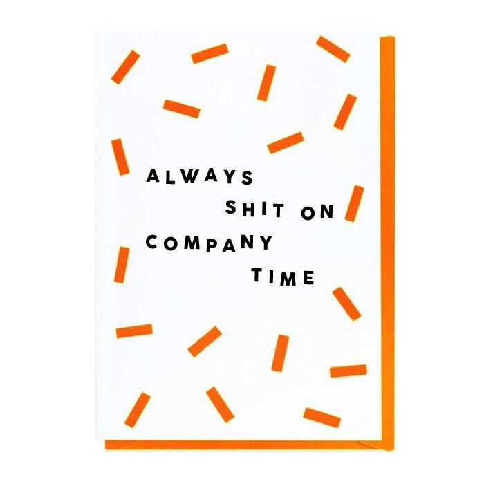 Sempre cagare in orario aziendale - Nuovo lavoro o carta di partenza