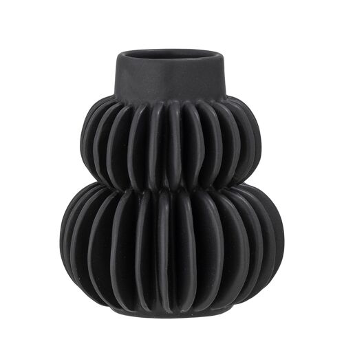 Halfdan Vase, Black, Stoneware