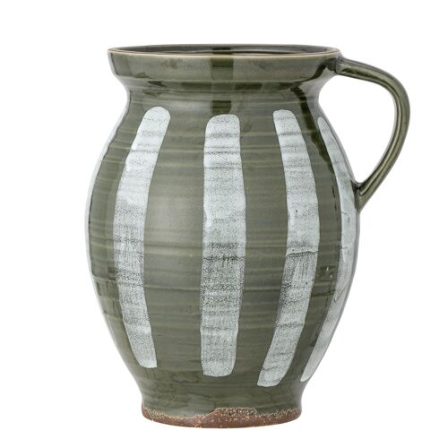 Frigg Vase, Green, Stoneware
