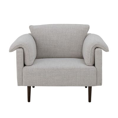 Chesham Lounge Chair, White, Polyester