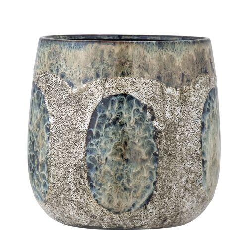 Cophia Flowerpot, Blue, Stoneware