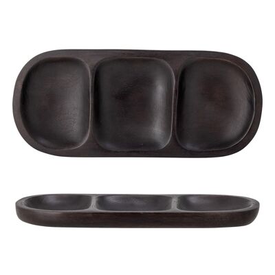 Vasilia Serving Tray, Brown, Mango