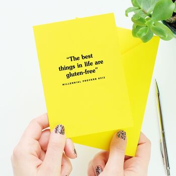 The Best Things In Life Are Gluten-Free Card 2