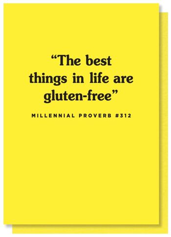 The Best Things In Life Are Gluten-Free Card 4