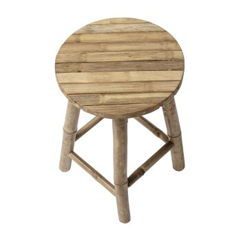 Tabouret Sole, Nature, Bambou 3