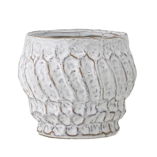 Cami Flowerpot, White, Stoneware