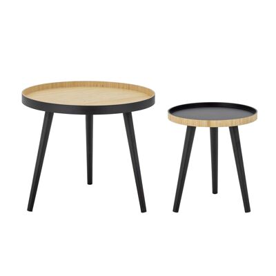 Table Basse Cappuccino, Noir, Bambou