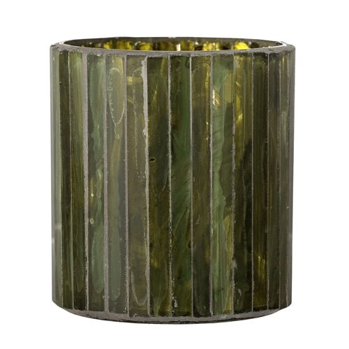 Kamille Votive, Green, Glass