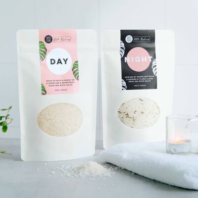 Sales de baño 100% naturales del Mar Muerto, veganas y sin plástico - Día