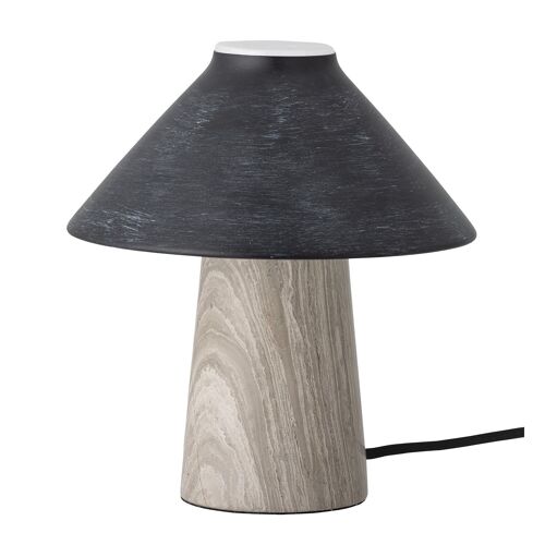 Emiola Table lamp, Black, Marble