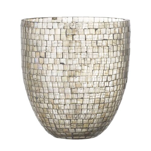 Caen Vase, Silver, Glass