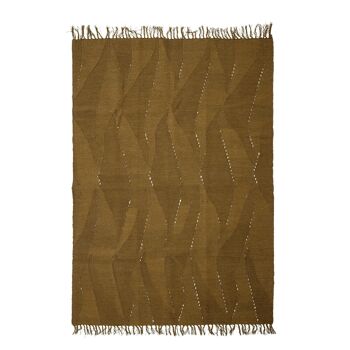 Tapis Zola, marron, laine 2