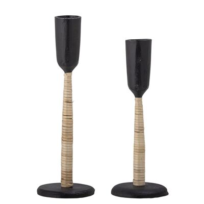 Kesha Candlestick, Black, Metal