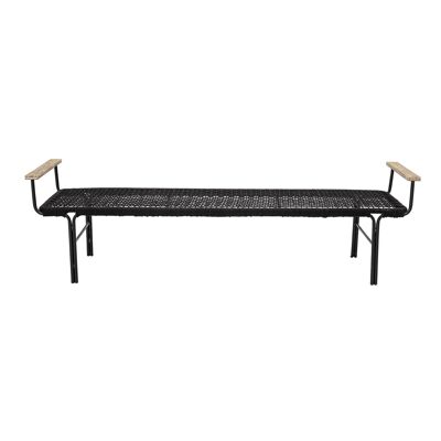 Mundo Bench, Black, Metal