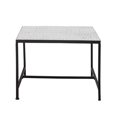 Niah Coffee Table, White, Stone