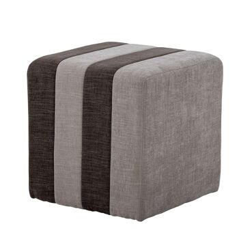 Pouf Flint, marron, polyester 1