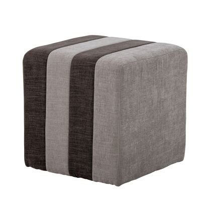 Flint Pouf, Brown, Polyester