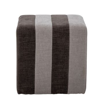 Pouf Flint, marron, polyester 3