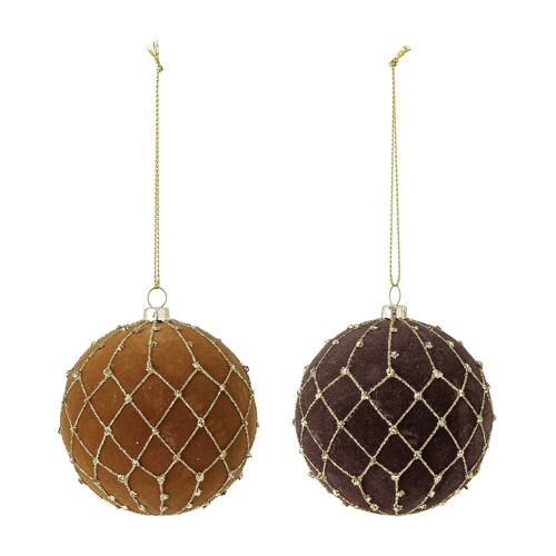 Petri Ornament, Brown, Plastic