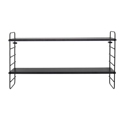 Estante norte, negro, MDF
