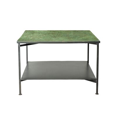 Table basse Bene, vert, métal
