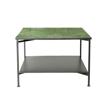 Table basse Bene, vert, métal 1