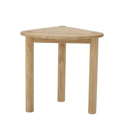 Mesa auxiliar Kassia, natural, madera de caucho
