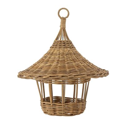 Alf Bird Feeder, Brown, Rattan