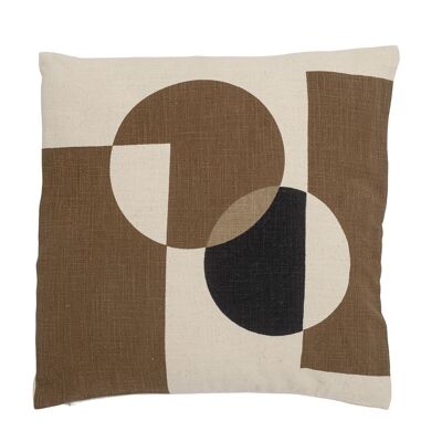 Faida Cushion, Brown, Cotton