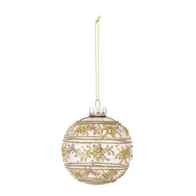 Ciana Ornament, Gold, Glas
