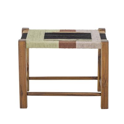 Tabouret Verde, marron, jute