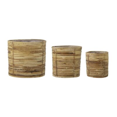 Linoa Basket, Nature, Rattan