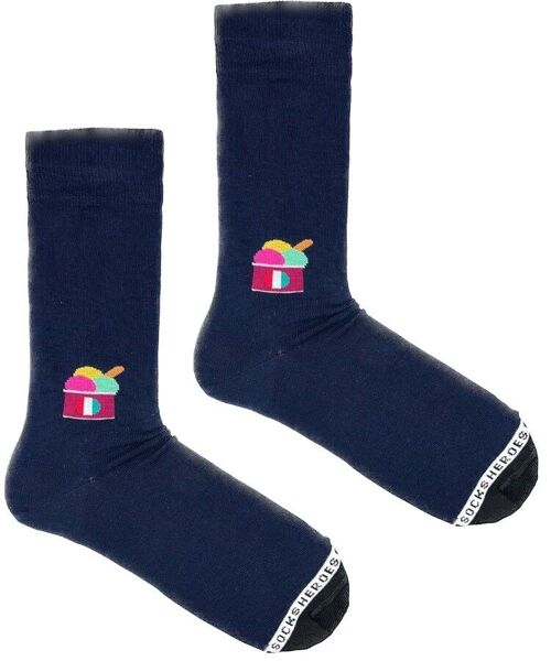 Heroes on Socks - Luciano's Navy - Herensokken maat 41-46