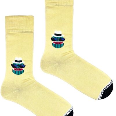 Heroes on Socks - Marvin Yellow - Herensokken maat 41-46