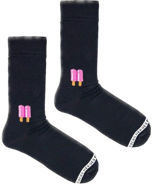 Heroes on Socks - Popsicle Black - Herensokken maat 41-46