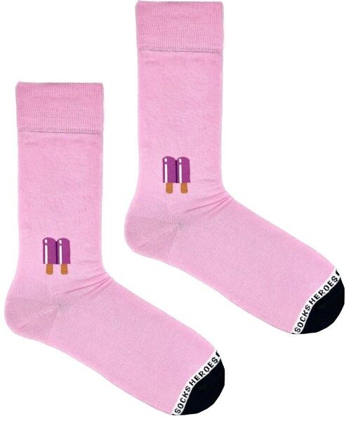 Heroes on Socks - Popsicle Pink - Herensokken maat 41-46