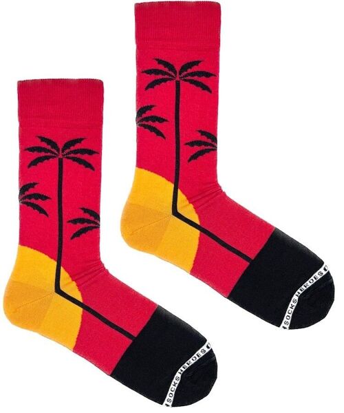 Heroes on Socks - Palms Large Red - Herensokken maat 41-46