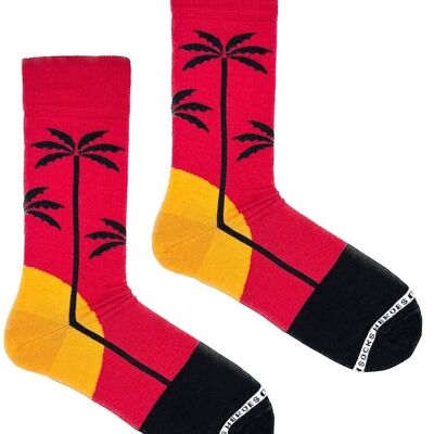 Helden auf Socken - Palms Large Red - Herensokken maat 41-46