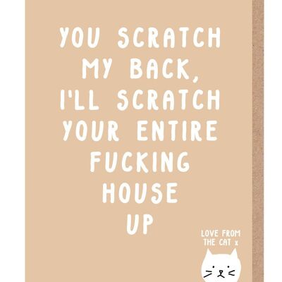 Gratterò la tua intera fottuta carta di casa dal gatto