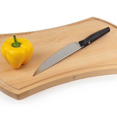 PEUGEOT SHAPED CHOPPING BOARD WITH GROOVES 49.5 cm