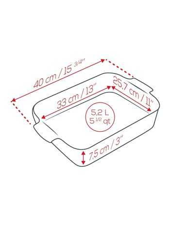 PLATEAU RECTANGULAIRE PEUGEOT 40x27x8 ROUGE 2