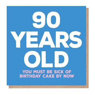 90 Jahre Geburtstagskarte