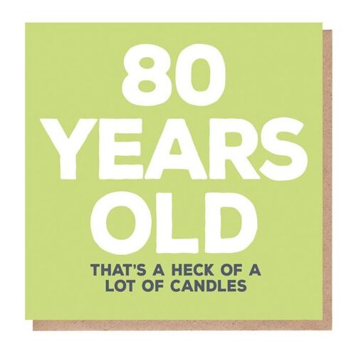 80 Years Old Birthday Card