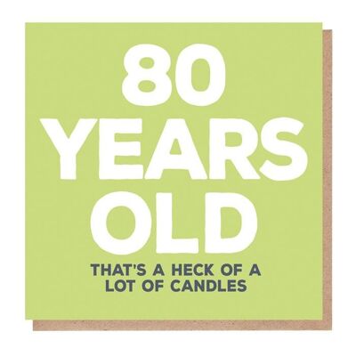 80 Jahre Geburtstagskarte